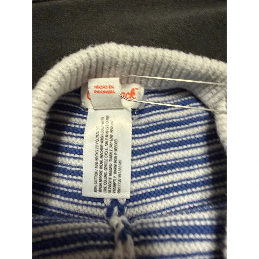 Cat & Jack Kids Blue White Striped Knit 2 Piece Tank Top and‎ Shorts Set 5T EUC